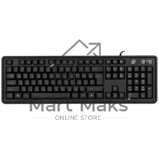 Комплект клавиатура+мышь Oklick S605 проводной, USB, 2400 DPI, чёрный