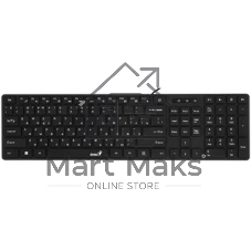 Комплект клавиатура+мышь Genius SlimStar C126 проводной, USB, 1000 DPI, чёрный