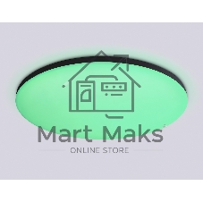 Умный светодиодный светильник FZ2005 BK черный IP54 25W 3000K-6500K+RGB Wi-Fi Алиса/Tuya/Smart Home/Alexa D370*55 (ПДУ ИК)