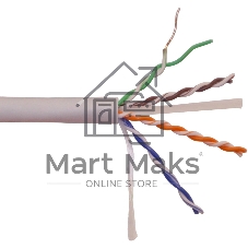 Кабель информационный Lanmaster LAN-6EUTP-HFLT-BK кат.6 UTP 4 пары 23AWG LSZH внутренний 305м серый