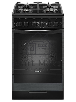 Плита газовая Gefest ПГ 5500-02 0115 черный, конфорок 4 шт, духовка 52 л, 50 см x 85 см x 58.5 см