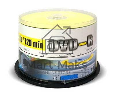 Диск DVD-R Mirex 4.7 Gb, 16x, Cake Box (50), (50/300)