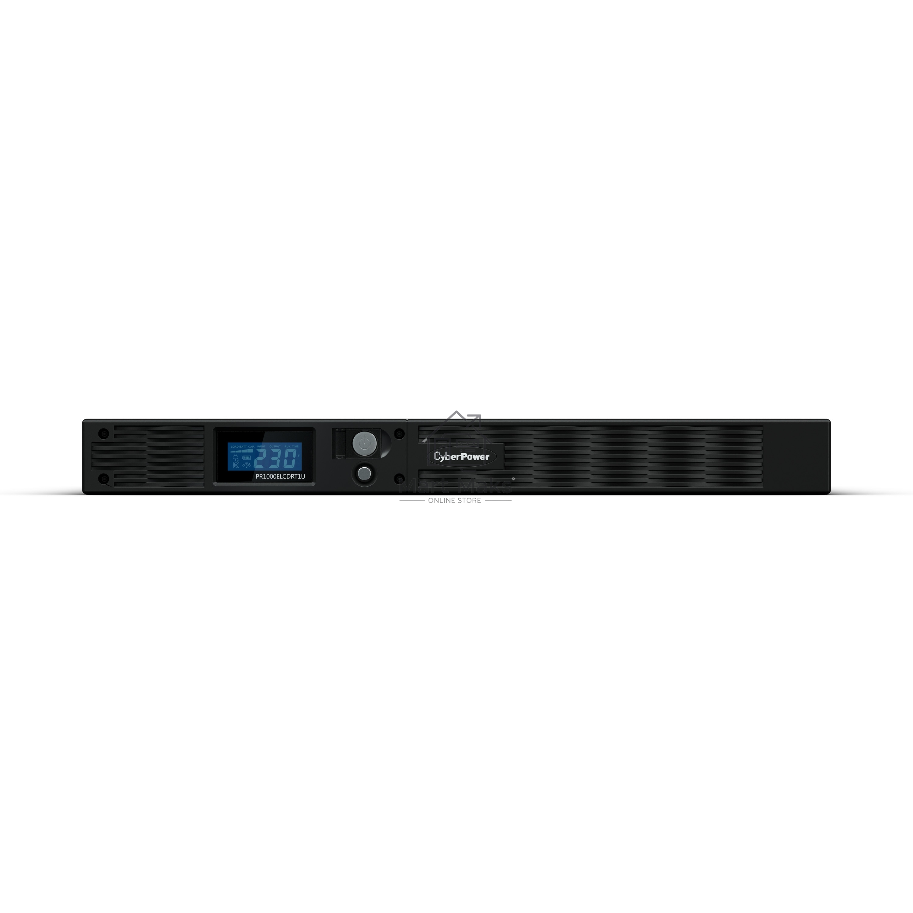 Источник бесперебойного питания Line-Interactive CyberPower PR1000ELCDRT1U 1000VA/800W USB/RS-232/EPO/SNMPslot (6 IEC С13)