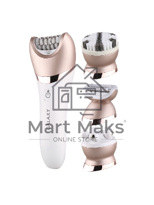 Прибор для ухода за кожей Galaxy Line GL 4960, белый, 2 скорости, 45 минут непрерывной работы, защита от водяных брызг и струй воды с любого направления, 4 основных и 2 дополнительные насадки, индикаторы работы и зарядки