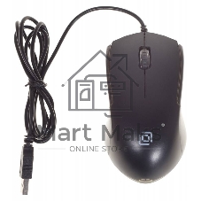 Мышь проводная Oklick 245M черный, 1000 dpi, USB, кнопки - 3