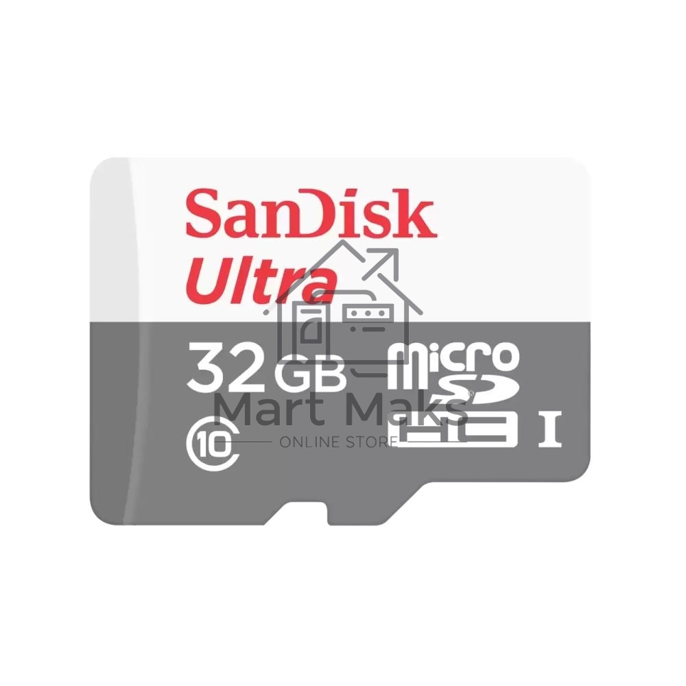 Флеш карта microSD 32GB SanDisk microSDHC Class 10 Ultra UHS-I 100MB/s