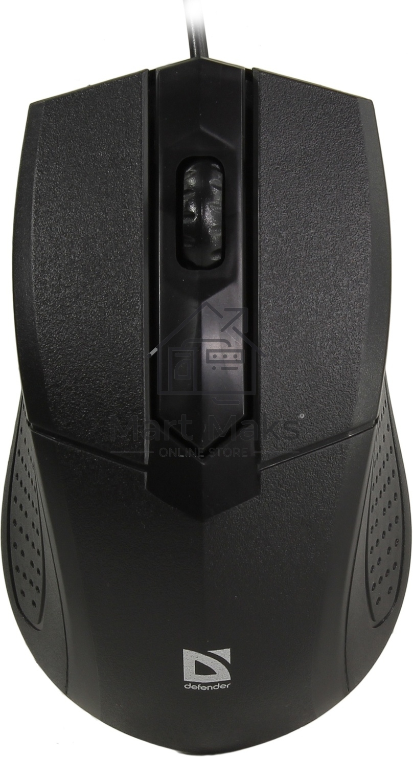 Мышь проводная Defender Optimum MB-270 черный, 1000 dpi, USB, кнопки - 3