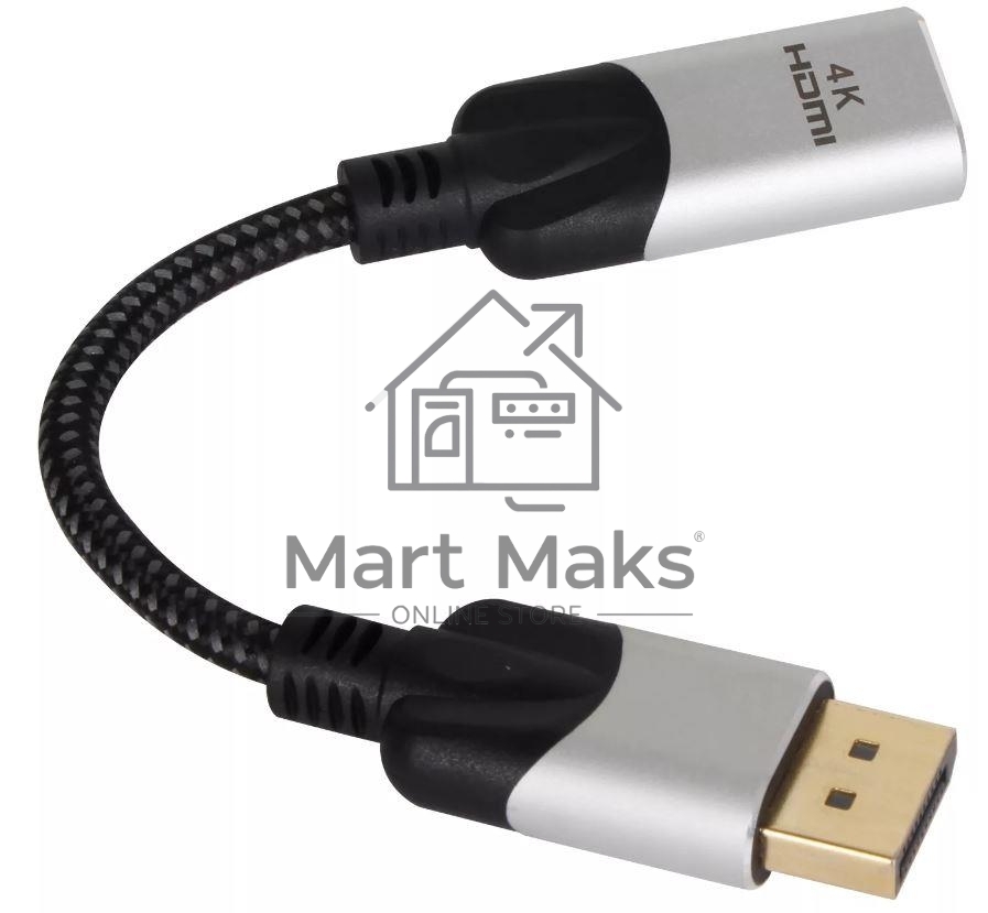 Кабель VCOM DISPLAY PORT TO HDMI 4K 0.15 M CG621M-0.15