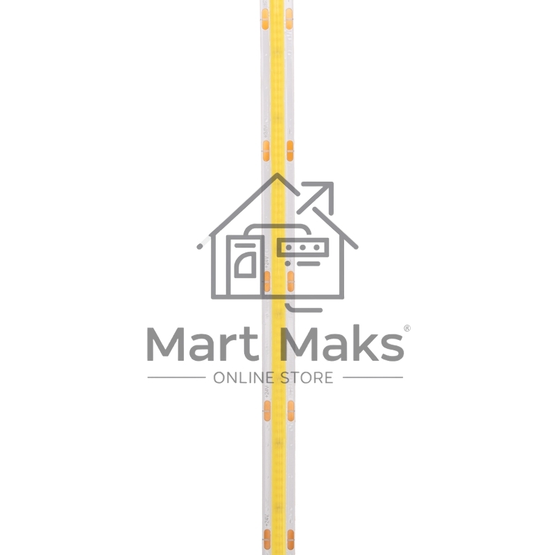 Лента светодиодная 24В, COB 14Вт/м, 512 LED/м, 6500К, 8мм, 5м, IP20 Rexant