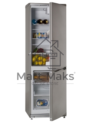 Холодильник Atlant ХМ-6021-080 серебристый двухкамерный 225/101л морозилка снизу