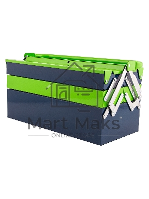 Ящик для инструмента Сибртех 430х200х200 мм, пять секций, металлический 90751