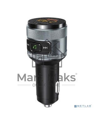 Автомобильный FM-модулятор Ritmix FMT-A707 черный MicroSD BT USB