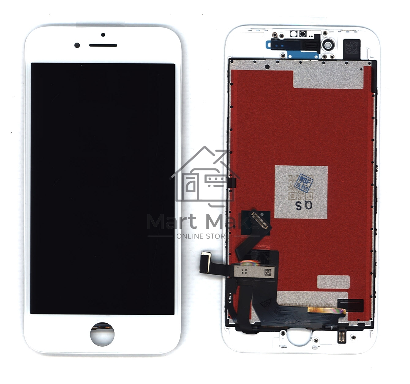 Дисплей Amperin для Apple iPhone 8 в сборе с тачскрином (IPS), белый