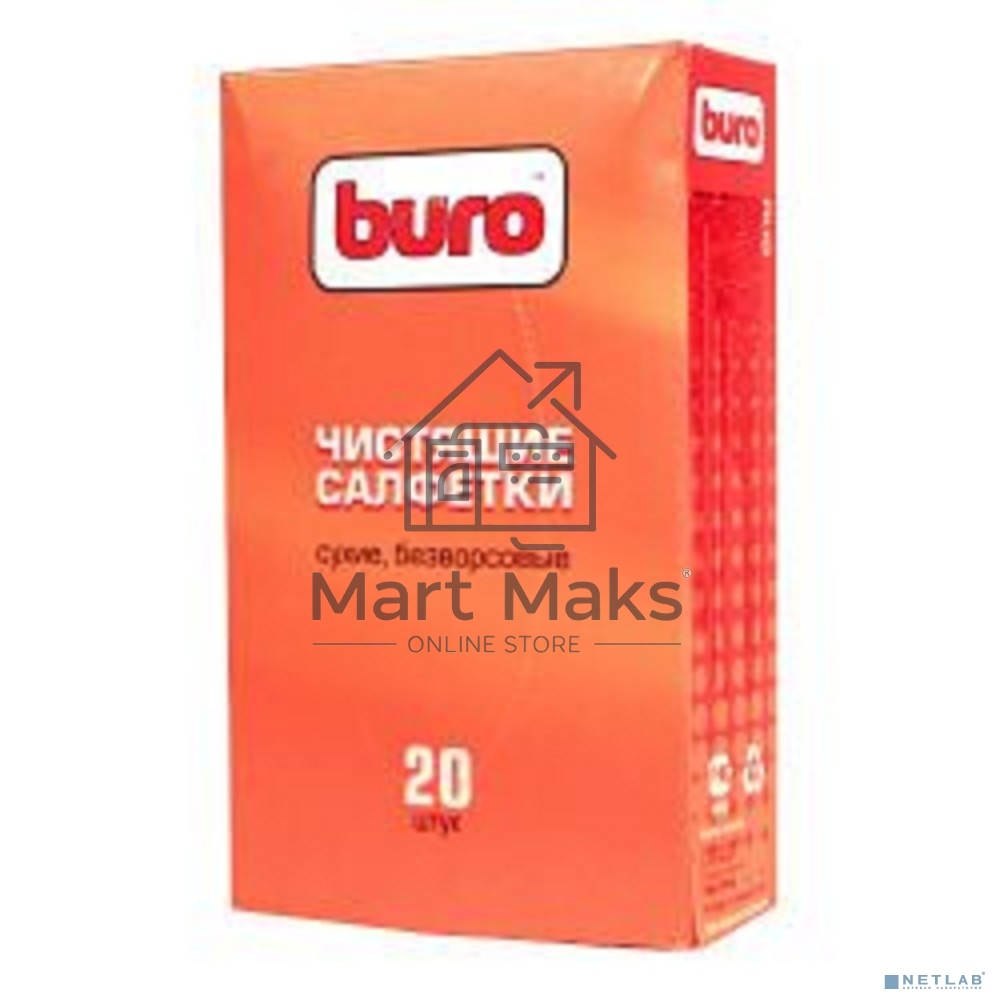 Салфетки Buro BU-Udry, 20 шт для удаления пыли коробка 20шт сухих