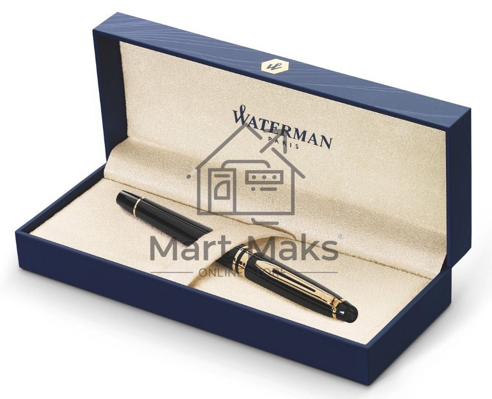 Ручка перьевая Waterman Expert 3 (CWS0951640) Black Laque GT F сталь, подарочная коробка