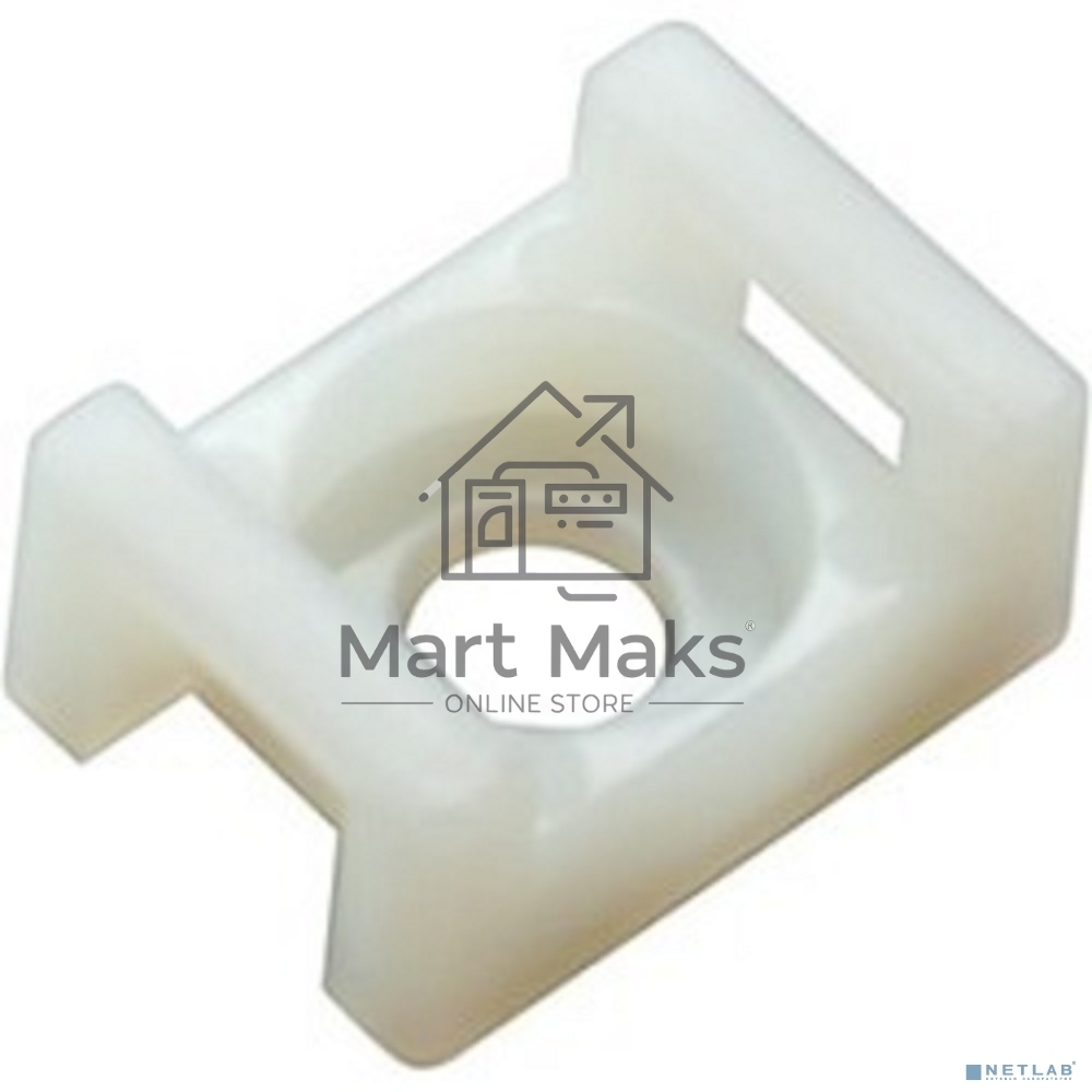 Площадка для крепления стяжки Rexant (ПС-2) 22x16 мм, белая, упаковка 100 шт.