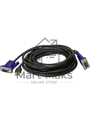Кабель KVM ORIGO OKVMCU5/A1A с разъемами VGA и USB, 5 м