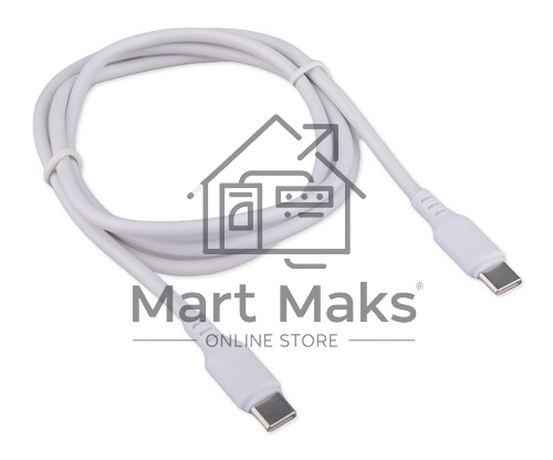 Кабель USB2.0 Cablexpert CCB-USB2-CMCMO1-1MW, TypeC/TypeC, Classic 0.1, 3A, 60Вт, PD/QC3.0, медь, 1м, белый, коробка