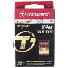 Флеш карта SD 64Gb Transcend SDХC UHS-I U3