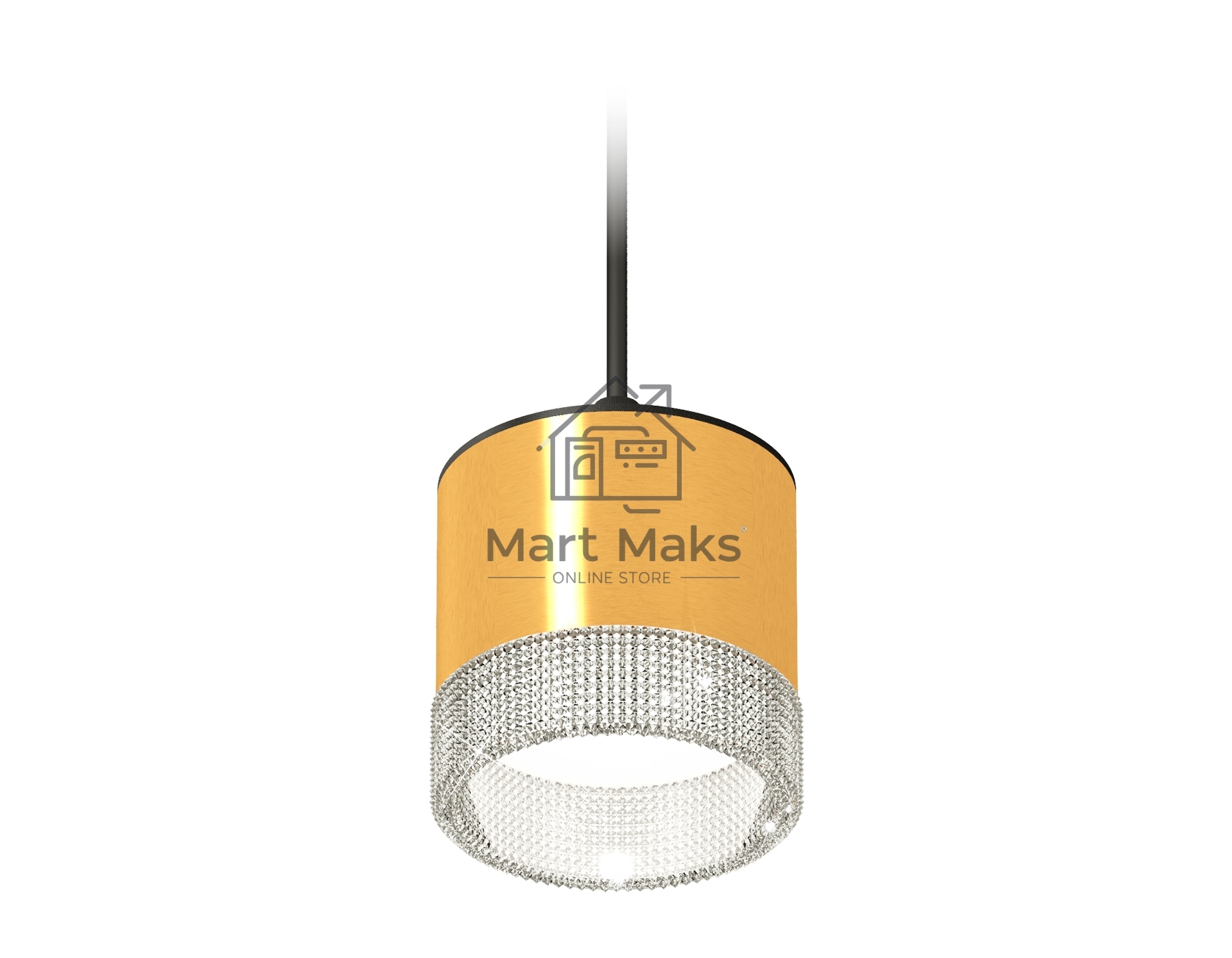Светильник Ambrella Light XP8121030 PYG/CL/SBK золото желтое полированное/прозрачный/черный песок GX53 (A2333, C8121, N8480)