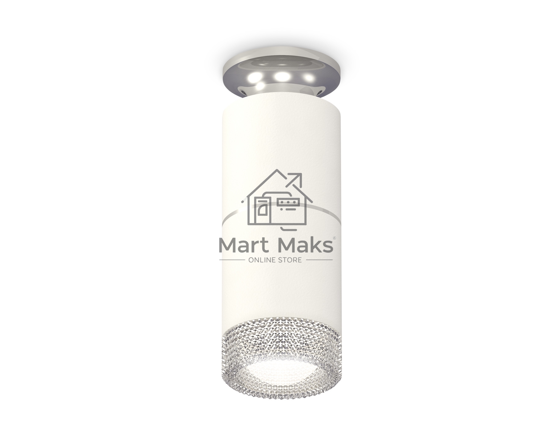 Светильник Ambrella Light XS6301242 SWH/PSL/CL белый песок/серебро полированное/прозрачный MR16 GU5.3