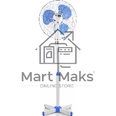 Вентилятор Centek CT-5015 Blue синий, напольный, 50 Вт, 3 скорости, 40 см