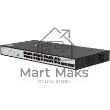 Коммутатор SNR SNR-S2300G-24TC, 24×1 Гбит/с + 4×1 Гбит/с Combo, управляемый