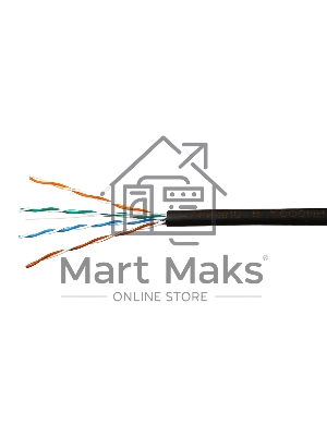 Кабель SkyNet Premium UTP outdoor 4x2x0,51, медный, FLUKE TEST, кат.5e, однож., 100 м, box, черный