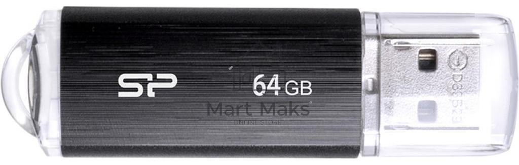 Флешка USB R/W Silicon Power R/W 64Gb Ultima U02 SP064GBUF2U02V1K USB2.0 черный
