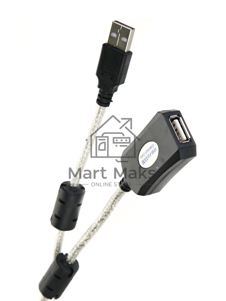 Кабель удлинитель Aopen активный ACU823-15M, USB2.0-repeater AM/AF 15м