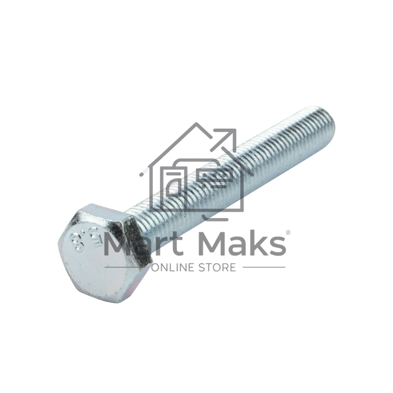 Болт шестигранный KRANZ DIN 933, 10х80, короб (10 шт./уп.)