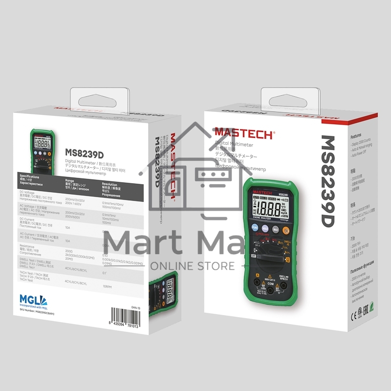 Автомобильный мультиметр MASTECH MS8239D