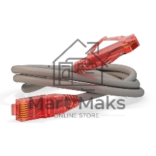 Патч-корд Hyperline U/­UTP, Cat.5e, LSZH, 2 м, серый