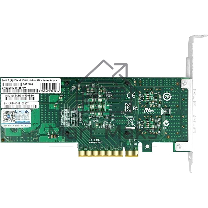 Сетевой адаптер PCIE 10GB FIBER 2SFP+ LREC9812BF-2SFP+ LR-LINK