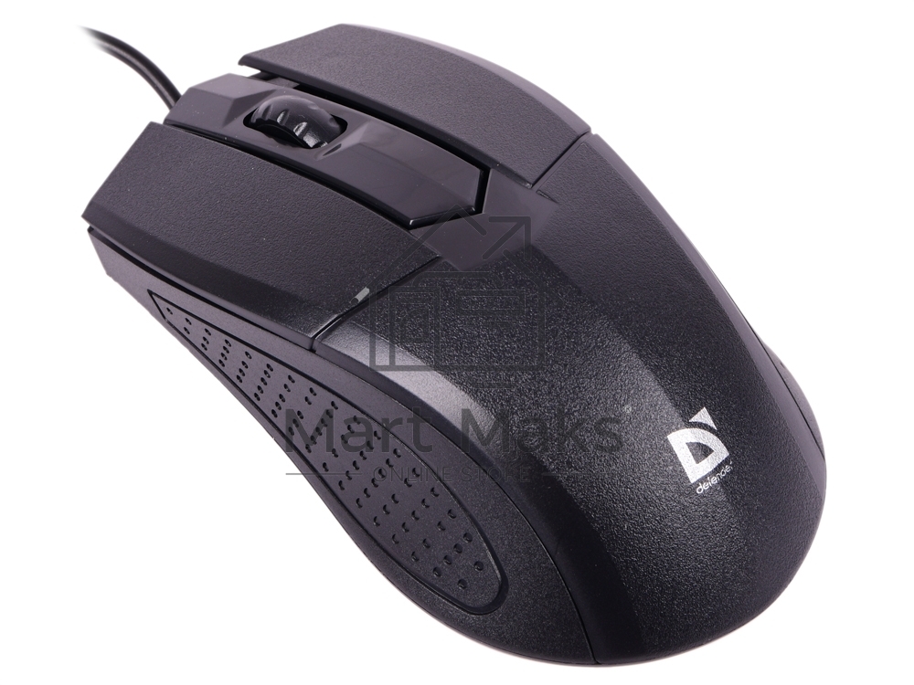 Мышь проводная Defender Optimum MB-270 черный, 1000 dpi, USB, кнопки - 3