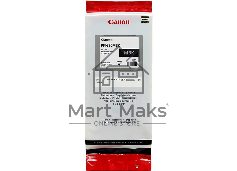 Картридж струйный Canon PFI-320 MBK 2889C001 черный матовый (300мл) для Canon Canon imagePROGRAF TM-200/205
