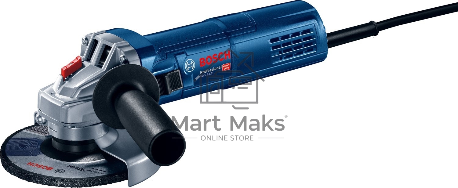 Углошлифовальная машина Bosch GWS 9-125 S 900Вт 11000об/мин рез.шпин.:M14 d=125мм