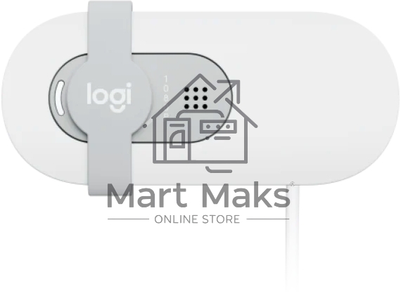 Веб-камера Logitech Webcam Brio 100, 1920x1080, OFF-WHITE, защитная шторка, 960-001617