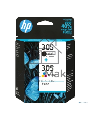Картридж HP 305 струйный, набор черный и цветной (120/100 стр)