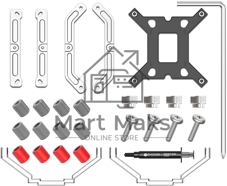 Кулер ID-COOLING SE-610-XT BASIC черный 120мм алюминий+медь 2000rpm 29.85db 4-pin 250W 151мм