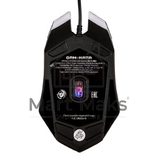 Мышь проводная Dialog Gan-Kata MGK-08U черный, 1600 dpi, USB, кнопки - 4