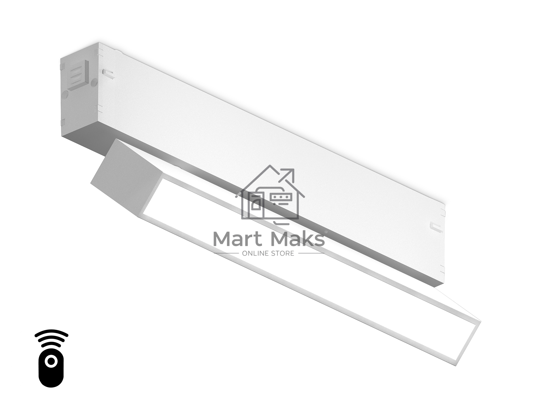 Управляемый светодиодный светильник для шинопровода Magnetic Ambrella light GL1321 WH белый IP20 12W 3000K-6400K 220V 120° 232*25*112 (Без ПДУ)