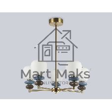 Люстра Ambrella light LH53164/5 SB/WH бронза/белый 40W 3000K D650*900
