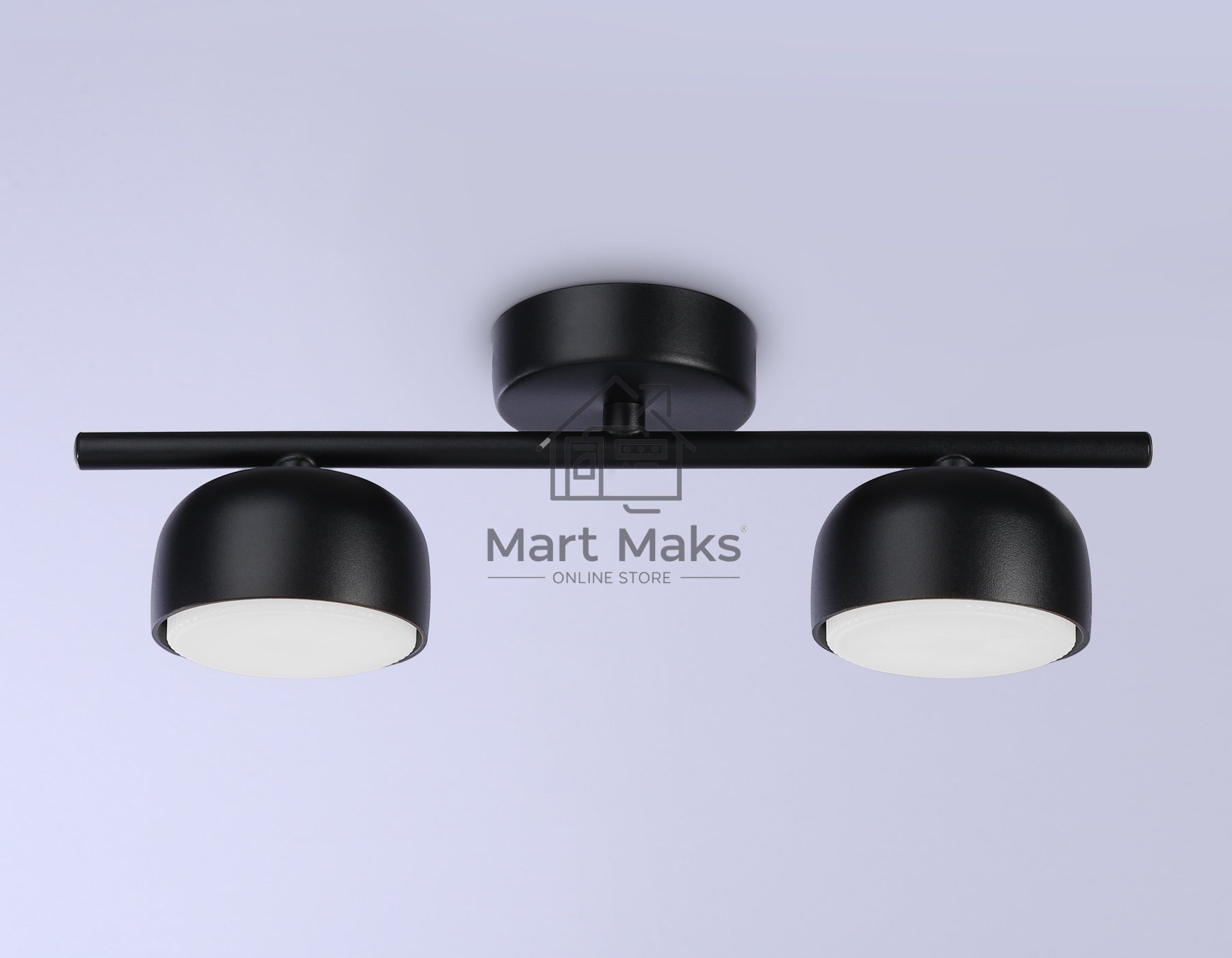 Светильник Ambrella light TN71024/2 BK черный GX53/2 max 12W 320*80*140