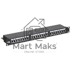 Патч-панель кат.5Е STP, 24 порта (IDC Dual) 1U патч-панель кат.5Е STP, 24 порта (IDC Dual)