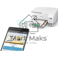 МФУ струйное Epson L3256 (C11CJ67407/C11CJ67414/C11CJ67421/C11CJ67519/C11CJ67504/C11CJ67524/C11CJ67516), A4 цветное, печ. до 10 стр/мин. (ч/б) до 5 стр/мин. (цвет), 1440 x 5760 dpi (печать) 1200x2400dpi (скан.), USB, Wi-Fi