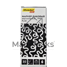 Маркер лаковый Silwerhof Daily Paint пулевидный пиш. наконечник 1-2мм металический корпус белый