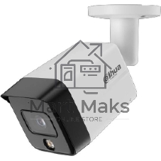 Уличная цилиндрическая IP-видеокамера DAHUA DH-IPC-HFW1839TCP-A-IL-0360B-S6 SmartDualLight 8Мп, 1/2.7” CMOS, объектив 3.6мм, обнаружение людей, микрофон, ИК 30м, LED 30м, IP67, металл/пластик