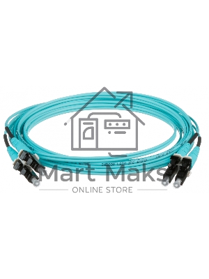 Патч-корд Panduit FX2ELLNLNSNM003 2x50/125 OM3 LC дуплекс-LC дуплекс 3м LSZH аквамарин