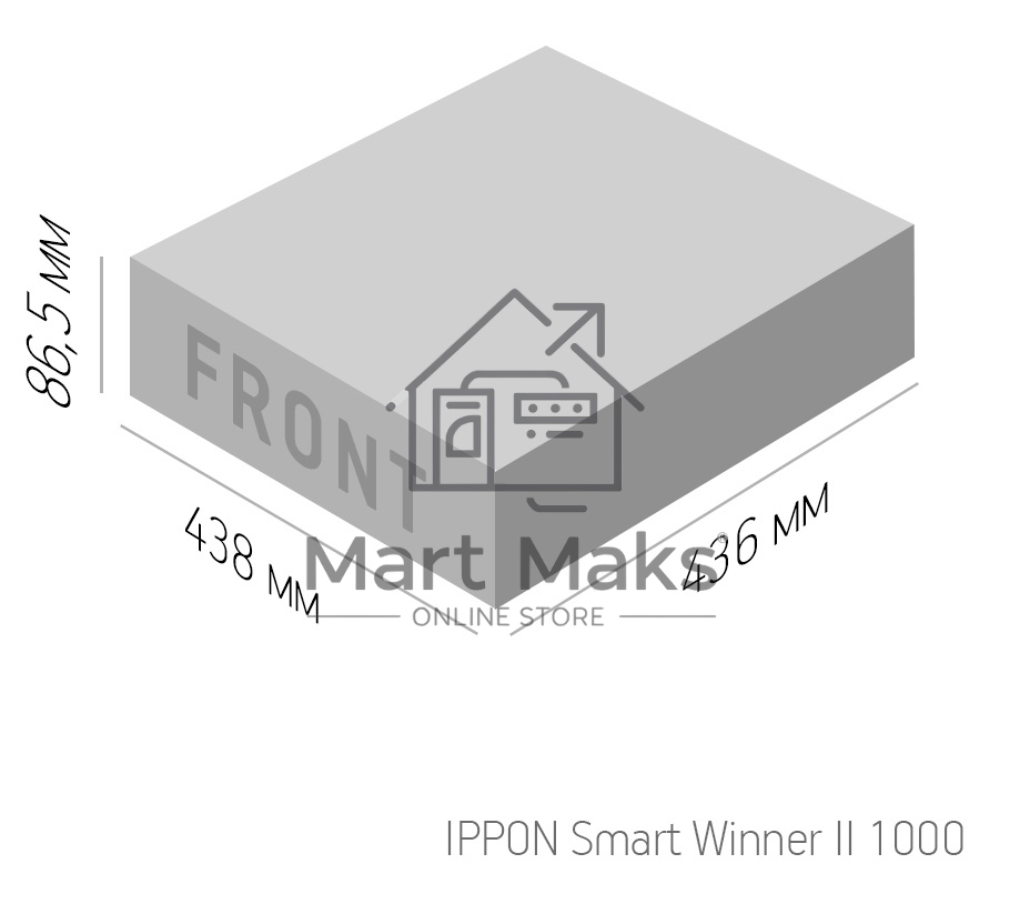 Источник бесперебойного питания Ippon Smart Winner II 1000 900Вт 1000ВА черный